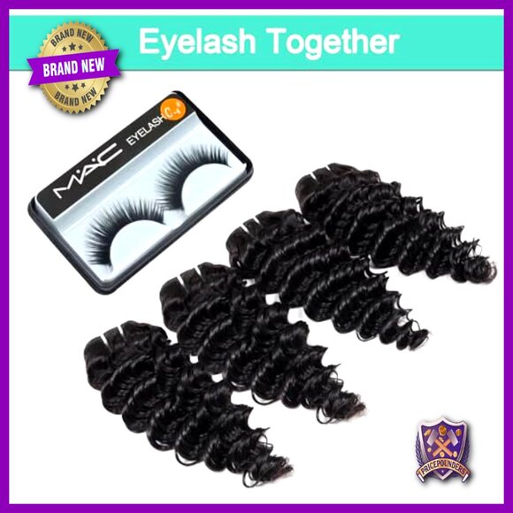 Deep Wave Human Hair Extensions 4 Bundles 12 Inch Virgin Hair main image 5